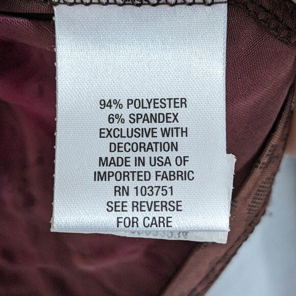 Roz & Ali Floral Cowl Neck Blouse - Pink and Brown - Picture 4 of 6